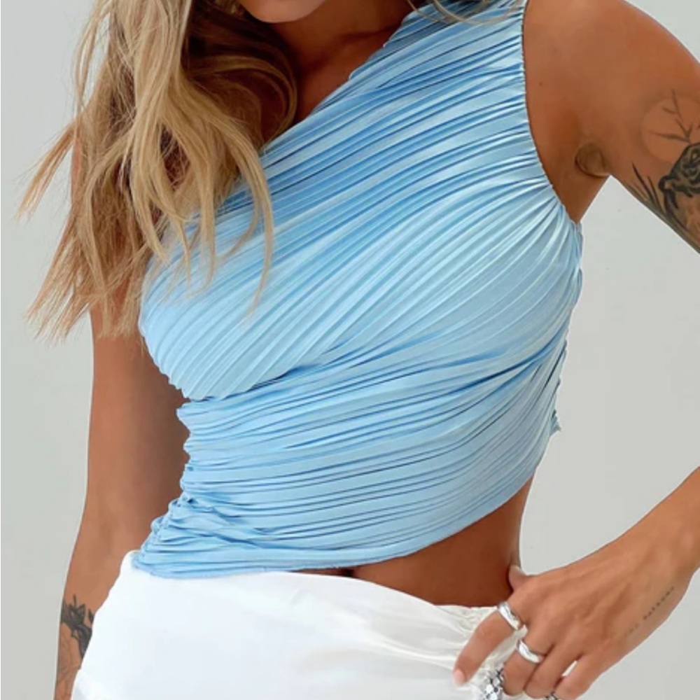 Princess Polly Brinstead One Shoulder Top Size 4